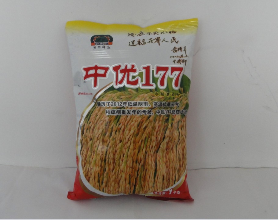 高抗水稻品種中優177